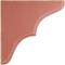 Ekena Millwork 1 3/4"W x 7 1/2"D x 7 1/2"H Stratford Wood Vintage Decor Bracket, Salvage Red BKTWD02X08X08STRD - alternate 2